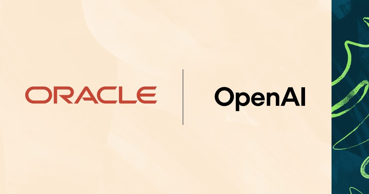 Logo Oracle dan OpenAI berdampingan