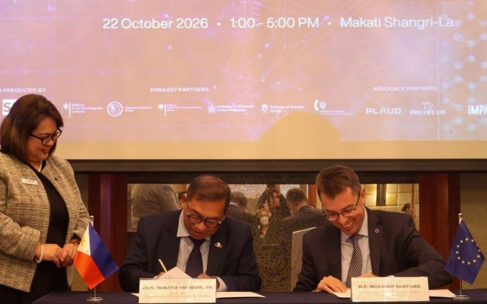 Penandatanganan kerja sama lab AI Uni Eropa dan Filipina
